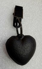 LOT DE 4 PINCE NAPPE POIDS COEUR EN FONTE GRISES OU NOIRES