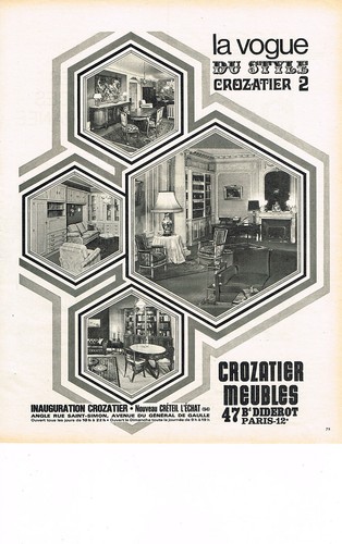 Publicite 1971 crozatier 2 - 1971,