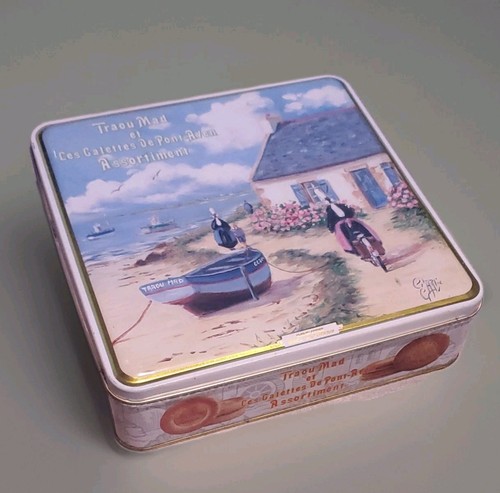Boîte métal vintage bretagne - boîte,