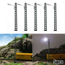5pcs / Set Modélisme Ferroviaire Ho-Scale 1:87 Lampes LED Rue Feux Building Plan