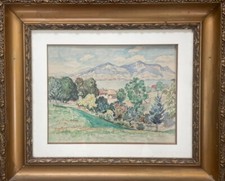 Tableau Cadre Aquarelle École