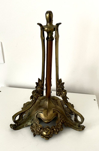 Bronze pied lampe art - de,