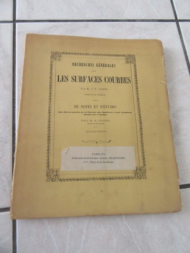 Gauss recherches générales - gauss,