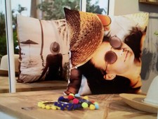 Coussin Carré en Toile 60 X 60 Recto-Verso Personalisé Avec Votre Photo