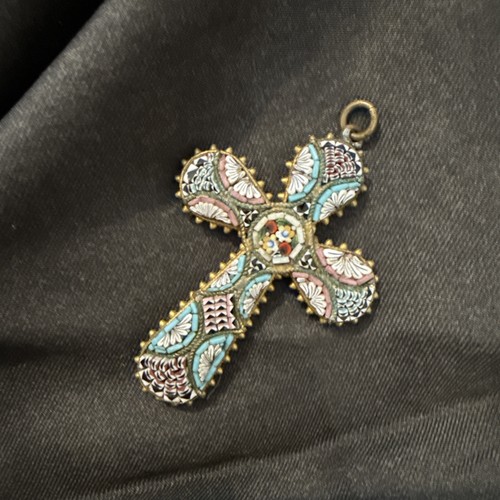 Ancien pendentif croix - ancien, en