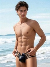 Men's New Sexy Leather Look
