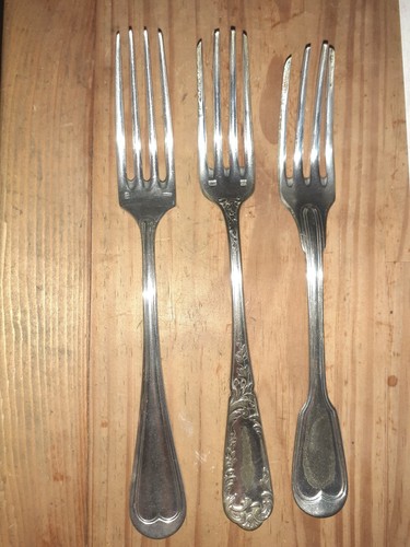 Fourchettes service métal - 3, x