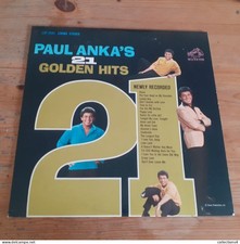 PAUL ANKA'S 21 GOLDEN HITS LP AMERICAIN STEREO 1965 VALEUR+