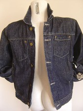 BEAU BLOUSON NEUF LIBERTO STYLE JEANS DEGAS BRUT BLEU TAILLE 12 ANS