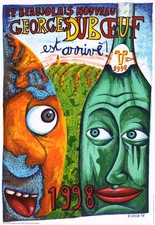 Hervé Di Rosa, Affiche, Le Beaujolais nouveau est arrivé !