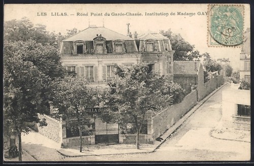 Cpa les lilas rond - les,