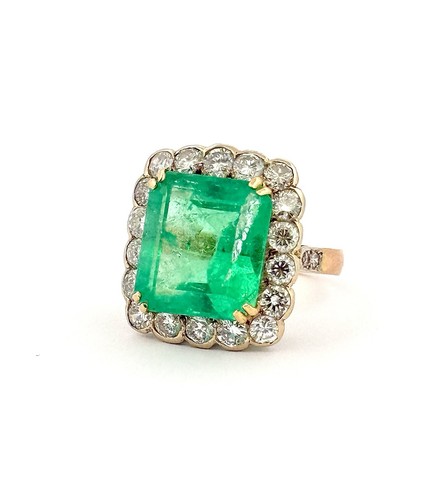 Bague diamants sertie - en, et
