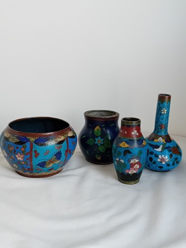 Vase chine cloisonné xixe - vase,