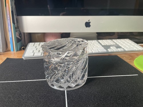 Baccarat poudrier cristal - en,