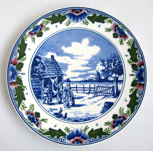 Assiette murale regina delfts - assiette,