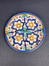 Maroc Ou Tunisie Coupe, Assiette Sur Talon En Faïence Début 20ème