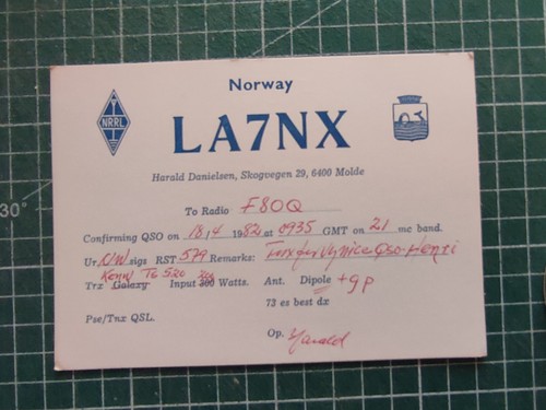 Br0968 carte radio amateur qsl - br0968,