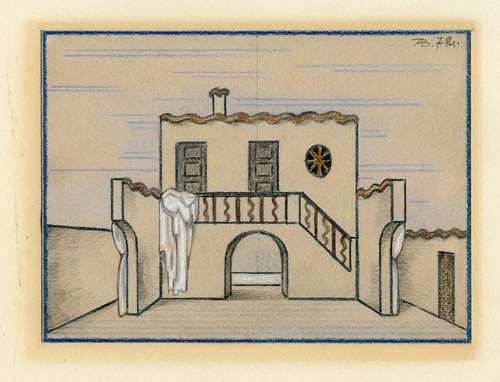 Boll andre dessin - pastel, 1972