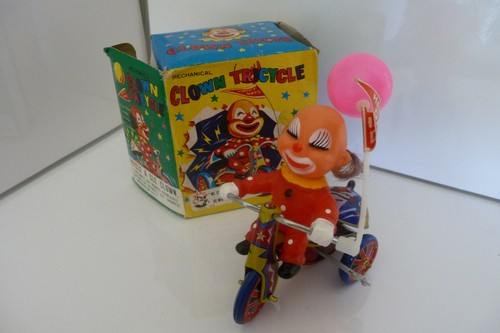 Clown tricycle tin - tricycle, toy