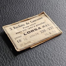 Sachet d'horlogerie contenant 6 petits engrenages intérêt à définir