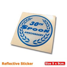 Cuillère 30e anniversaire autocollant vinyle découpé style JDM pour Honda Spo...