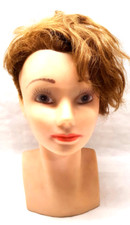 Ancienne Tête Buste de Mannequin Porte Perruque ou Autre Cheveux sur le Coté
