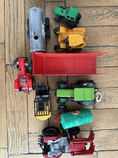 Lot Tracteurs Engins Agricoles Travaux Publics Ferme Siku Majorette Et Divers