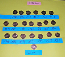 collection lot d'ancienne pièce monnaie allemande 1 Pfennigs 1949/50 - 1966 à 84