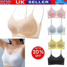 Soutien gorge sport été femme léger sans couture ultra-mince grande taille soie glacée confort