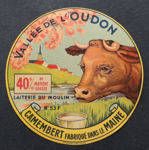 Etiquette fromage camembert - etiquette,
