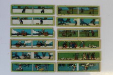 Plaques en verre pour lanterne magique scènes humoristique