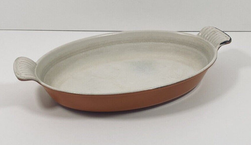 Plat ovale fonte émaillée - plat,