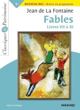 Fables Livres VII à XI - Classiques et Patrimoine - De La Fontaine, Jean