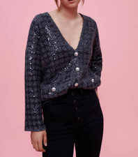 Maje Cardigan Femme Gris