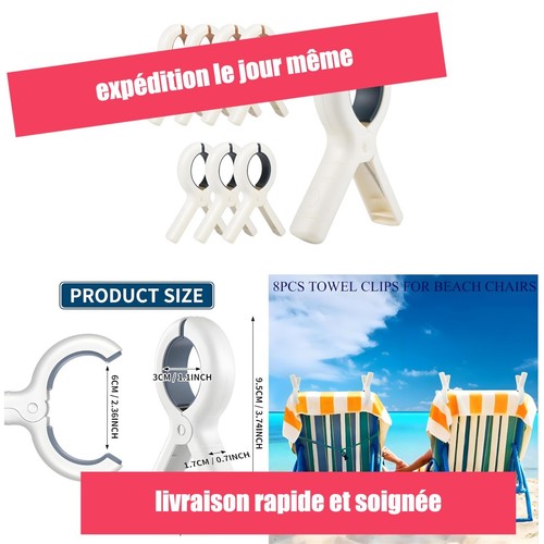 Pinces linge plage 8 - pinces,