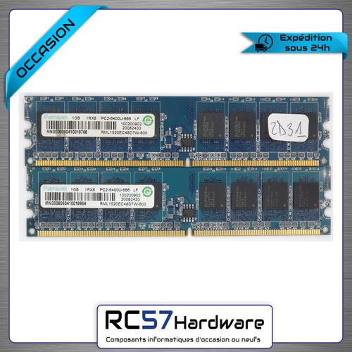 Mémoire ddr2 ramaxel 2gb - pc,