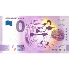 Billet de banque 0 Euro Souvenir Disney Mickey Steamboat Willie (2024)