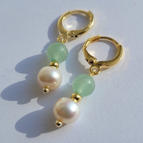 Boucles oreilles or - or, jaune