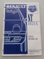 Rta Revue Manuel Technique Renault Twingo ABS Mark 20 Phase II XR25 7711194797
