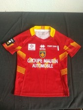 Maillot Rugby Perpignan Usap Taille 5/6 Ans Catalan Très Bon État !!!!