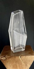 DAUM France - Grand Vase Asymétrique en Cristal 5 Kg / 33 cm de haut - Années 60