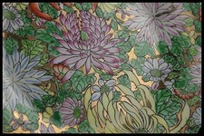 VINTAGE CHINESE EXPORT MILLE FLEURS PLATE MARK QIANLONG / PORCELAINE CHINE DORE