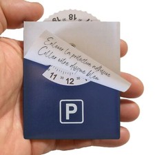 Disque de Stationnement Adhésif pour Zone Bleue | Disque Horodateur | Matière...