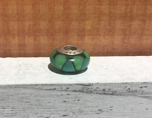 Pandora murano glass green - pandora, &