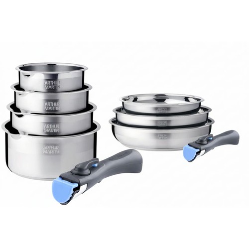 Batterie cuisine inox 9 - cuisine,