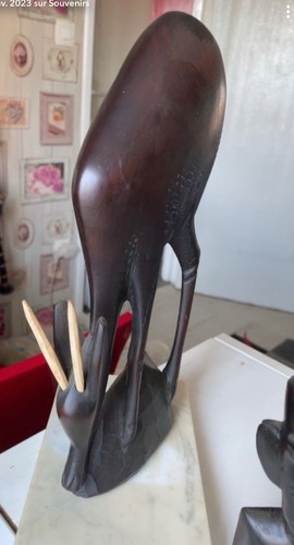Statuette africaine bois - statuette,