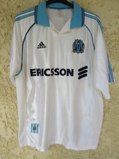 Maillot OLYMPIQUE DE MARSEILLE OM vintage Centenaire 1999 ADIDAS blanc shirt XL