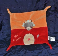 Peluche Doudou Plat Hérisson JOGYSTAR KIABI Léon Rouge Champignon TTBE