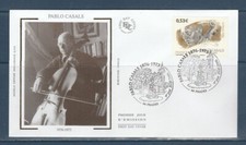 enveloppe 1er jour  musique  Pablo Casals  66  Prades   2006