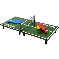 Jeu de ping-pong de table - Compacte - 1 table + 2 raquettes + balle - Tous âges